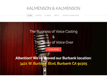 Tablet Screenshot of kalmenson.com
